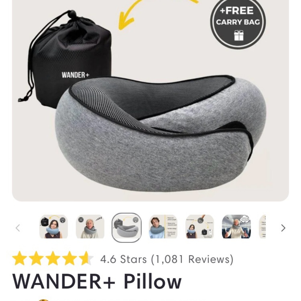 Wander+ neck pillow